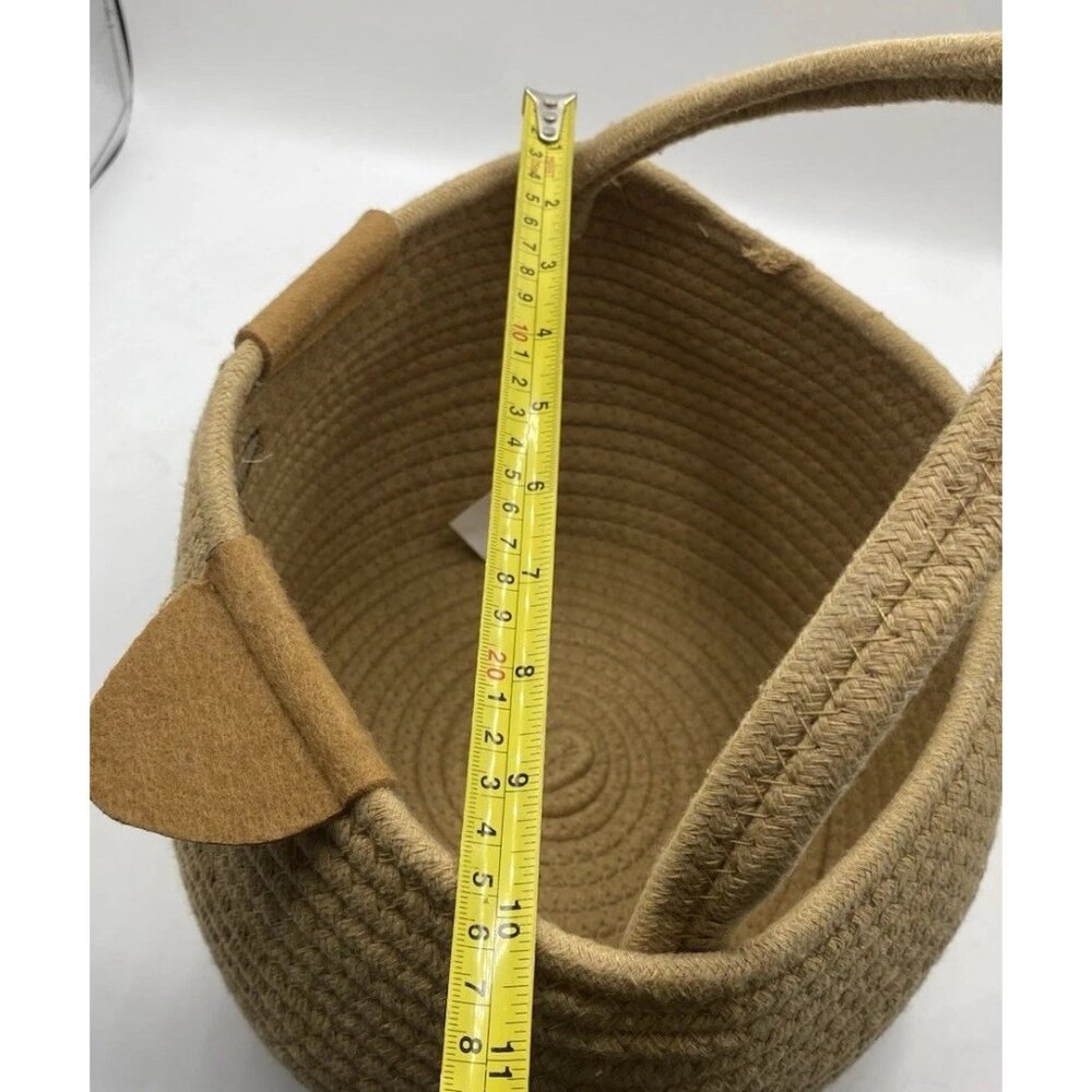 Wondertreats Dog Puppy Braided Cotton Basket With Handle Easter Spring Pet - Picture 15 of 16